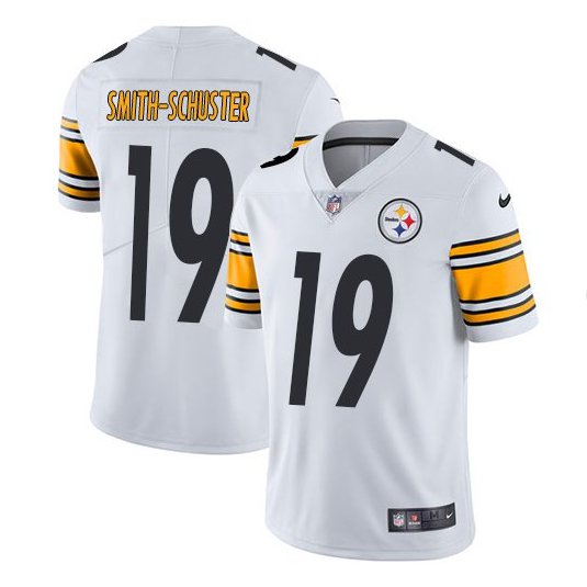 Men's Nike Pittsburgh Steelers #19 JuJu Smith-Schuster White Vapor Untouchable Limited Stitched NFL Jersey