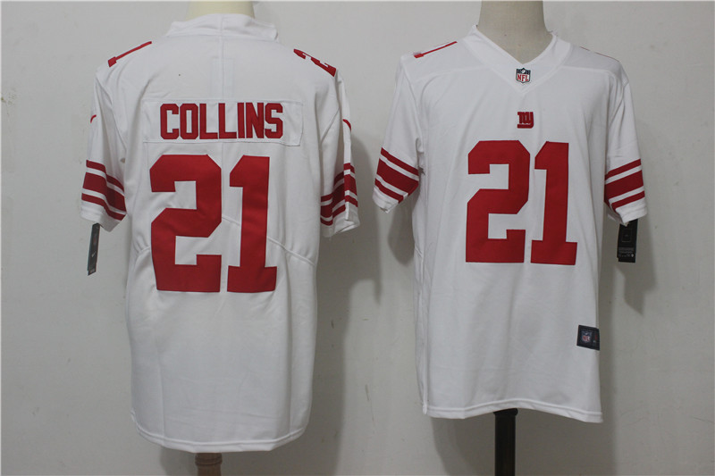 Men's Nike New York Giants #21 Landon Collins White Stitched NFL Vapor Untouchable Limited Jersey