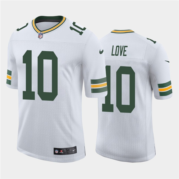 Men's Green Bay Packers #10 Jordan Love 2020 White Limited Stitched NFL Jersey