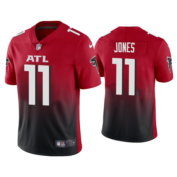 Men's Atlanta Falcons #11 Julio Jones 2020 Red 2nd Alternate Vapor ...