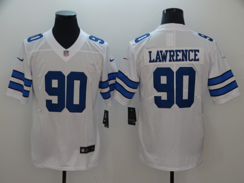 Men's Cowboys #90 Demarcus Lawrencs White Vapor Untouchable Limited Stitched NFL Jersey