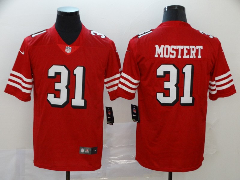 Men's San Francisco 49ers #31 Raheem Mostert New Red Vapor Untouchable Limited Stitched NFL Jersey