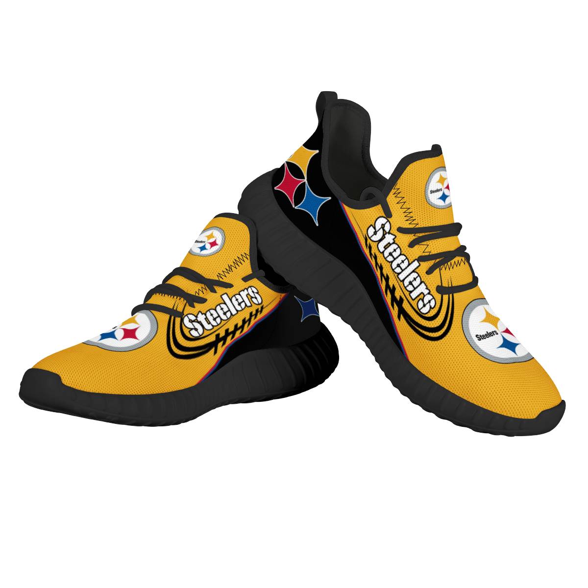 Women's NFL Pittsburgh Steelers Lightweight Running Shoes 002