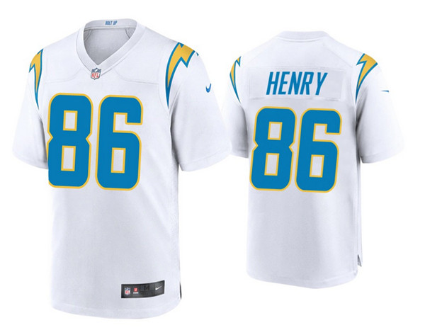 Men's Los Angeles Chargers #86 Hunter Henry 2020 White Vapor Untouchable Limited Stitched Jersey