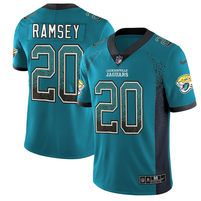 Men's Jaguars #20 Jalen Ramsey Teal 2018 Drift Fashion Color Rush Limited Stitched NFL Jersey