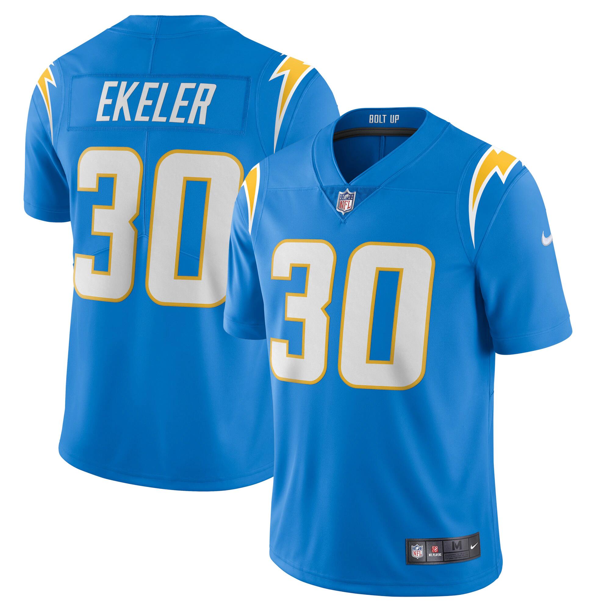 Men's Los Angeles Chargers #30 Austin Ekeler 2020 Blue Vapor Untouchable Limited Stitched NFL Jersey