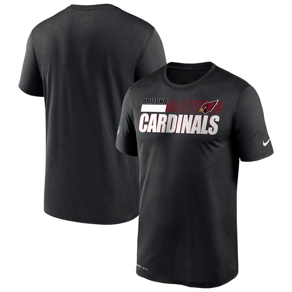 Men's Arizona Cardinals 2020 Black Sideline Impact Legend Performance NFL T-Shirt