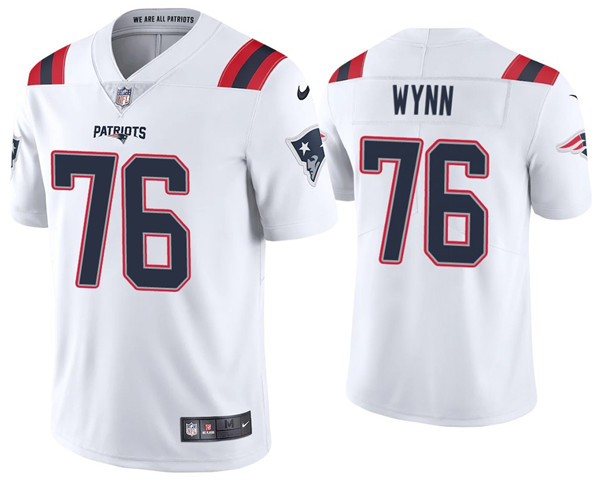 Men's New England Patriots #76 Isaiah Wynn 2020 White Vapor Untouchable Limited Stitched NFL Jersey