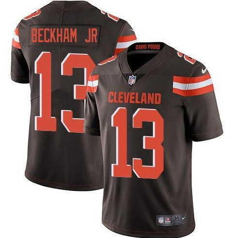 Men's Cleveland Browns #13 Odell Beckham Jr. Brown Vapor Untouchable Limited Stitched NFL Jersey