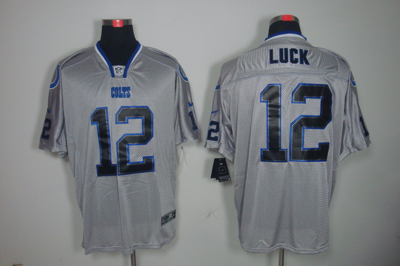 Men's Indianapolis Colts #12 Andrew Luck Gray Limited Stitched NFL Jersey