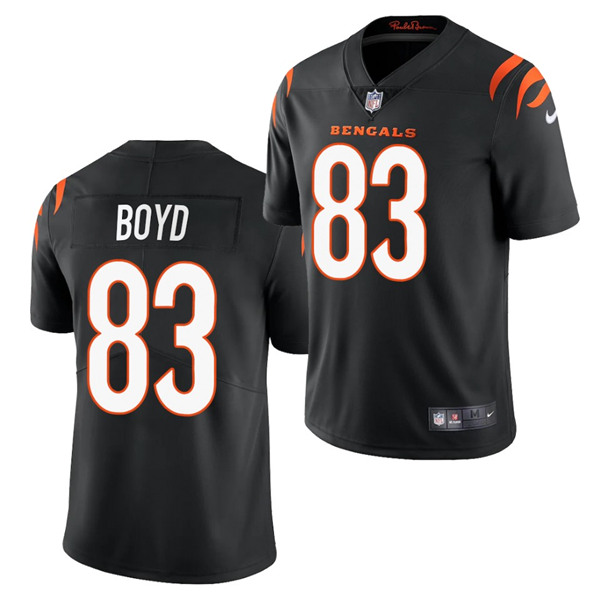 Men's Cincinnati Bengals #83 Tyler Boyd 2021 Black Vapor Untouchable Limited Stitched NFL Jersey