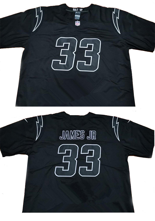 Men's Chargers Black Active Players Custom Limited Stitched NFL Jersey