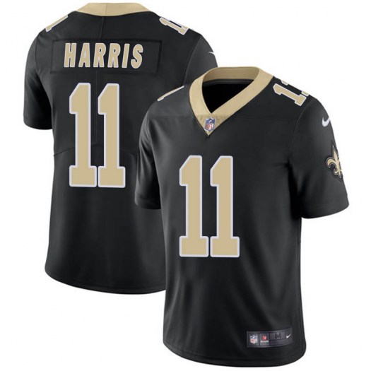 Men's New Orleans Saints #11 Deonte Harris Black Vapor Untouchable Limited Stitched NFL Jersey
