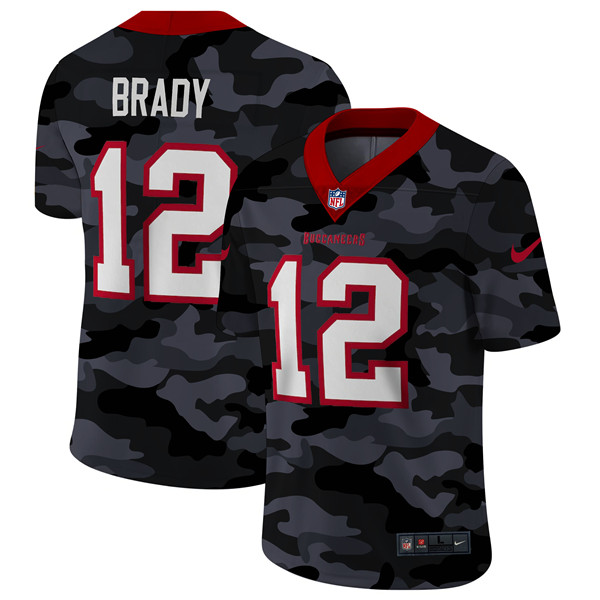 Men's Tampa Bay Buccaneers #12 Tom Brady 2020 Camo Limited Stitched NFL Jersey