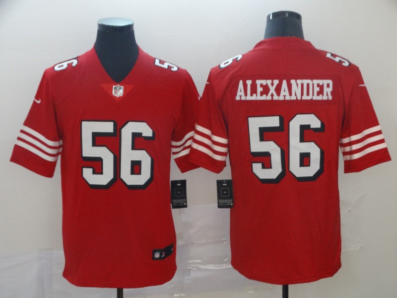 Men's San Francisco 49ers #56 Kwon Alexander 2019 Red Vapor Untouchable Limited Stitched NFL Jersey
