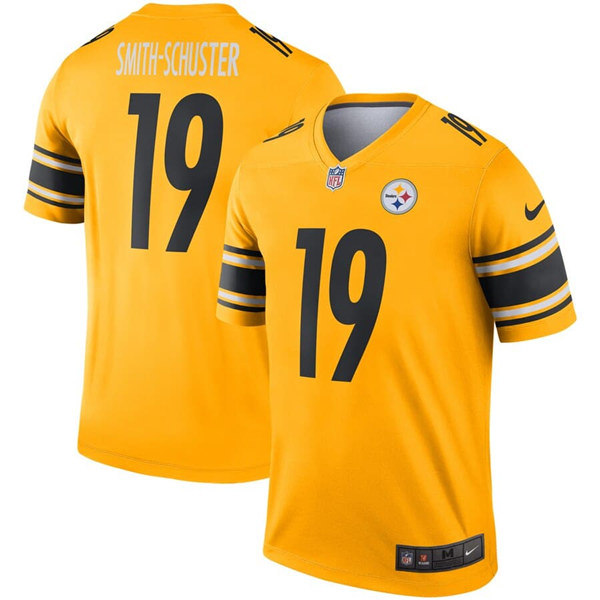 Youth and Baby Pittsburgh Steelers #19 JuJu Smith-Schuster Gold Inverted Legend stitched Jersey