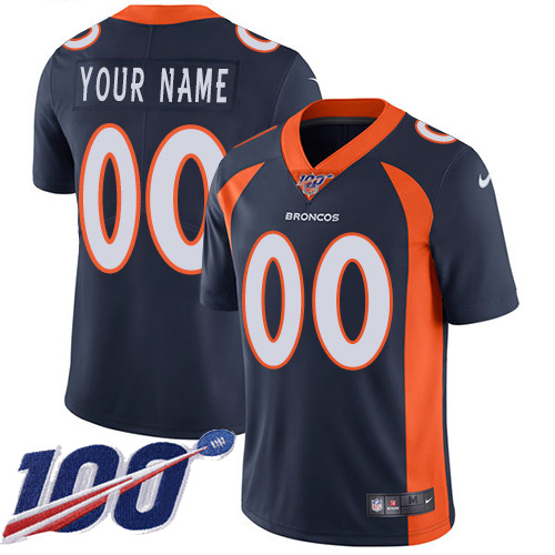 Men's Broncos 100th Season ACTIVE PLAYER Navy Vapor Untouchable Limited Stitched NFL Jersey