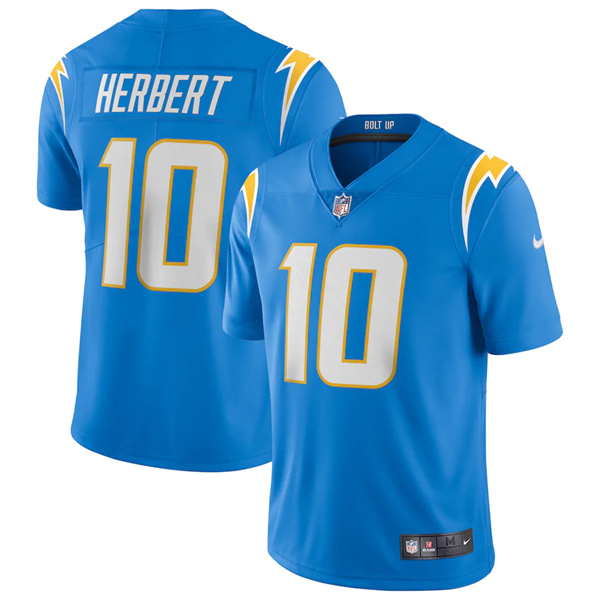 Men's Los Angeles Chargers #10 Justin Herbert 2020 Blue Vapor Untouchable Limited Stitched Jersey
