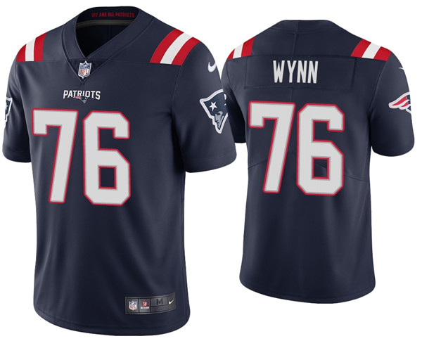 Men's New England Patriots #76 Isaiah Wynn 2020 Navy Vapor Untouchable Limited Stitched NFL Jersey