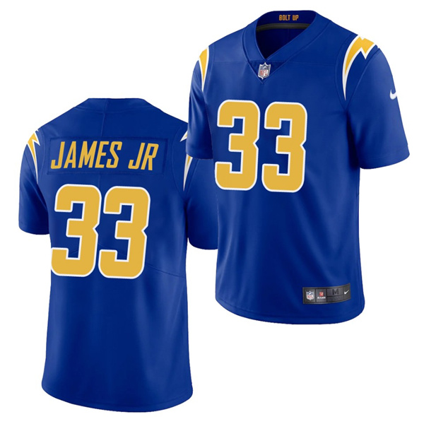 Men's Los Angeles Chargers #33 Derwin James 2020 Royal Vapor Untouchable Limited Stitched Jersey