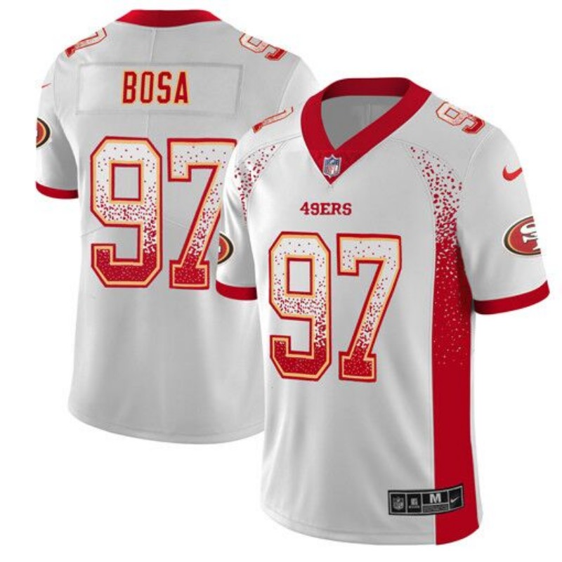 Men's San Francisco 49ers #97 Nick Bosa White 2019 Drift Fashion Color Rush Limited Stitched NFL Jersey