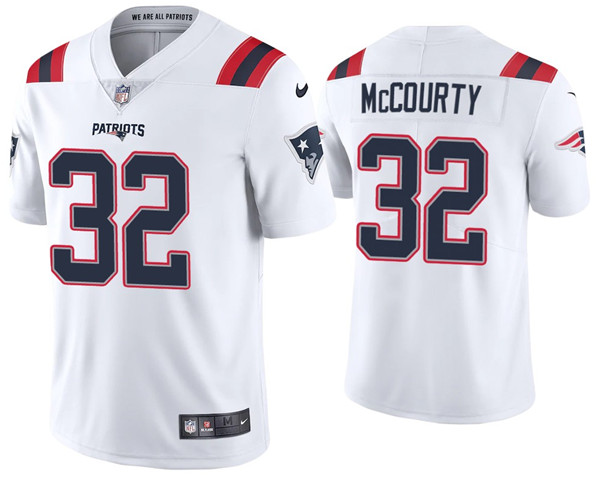 Men's New England Patriots #32 Devin McCourty 2020 White Vapor Untouchable Limited Stitched NFL Jersey