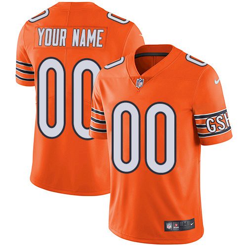 Men's Bears ACTIVE PLAYER Orange Alternate Vapor Untouchable NFL Stitched Limited Jersey (Check description if you want Women or Youth size)