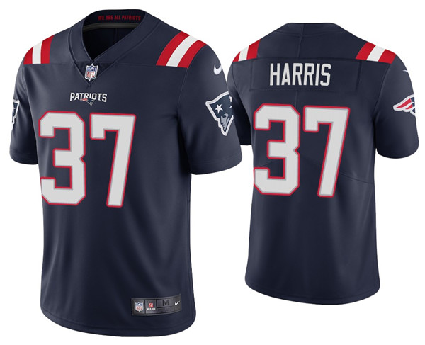 Men's New England Patriots #37 Damien Harris 2020 Navy Vapor Untouchable Limited Stitched NFL Jersey