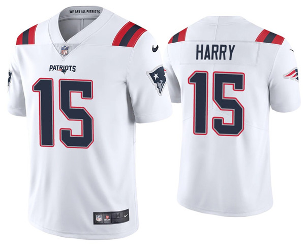 Men's New England Patriots #15 N'Keal Harry 2020 White Vapor Untouchable Limited Stitched NFL Jersey
