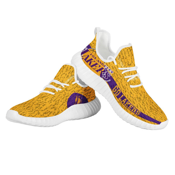 Women's NBA Los Angeles Lakers Lightweight Running Shoes 002