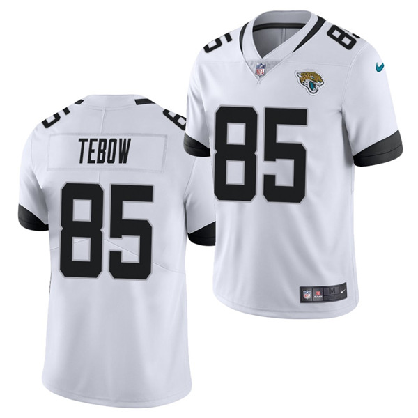Men's Jacksonville Jaguars #85 Tim Tebow 2021 White Vapor Untouchable Limited Stitched NFL Jersey