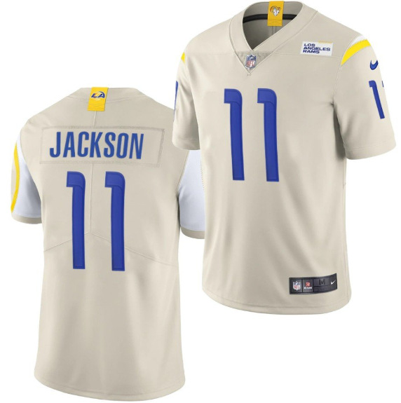 Men's Los Angeles Rams #11 DeSean Jackson 2020 Bone Vapor Untouchable Limited Stitched NFL Jersey