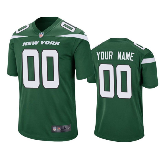 Men's New York Jets ACTIVE PLAYER Custom Green Vapor Untouchable Limited Stitched Jersey (Check description if you want Women or Youth size)