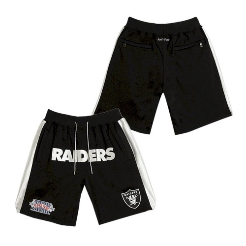 Men's Las Vegas Raiders Just Don Black Shorts (Run Smaller)