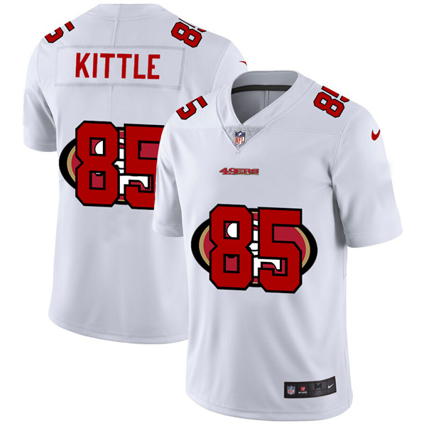 Men's San francisco 49ers #85 George Kittle White Stitched NFL Jersey