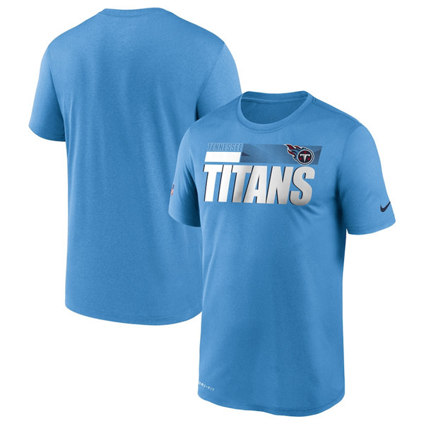 Men's Tennessee Titans 2020 Blue Sideline Impact Legend Performance NFL T-Shirt