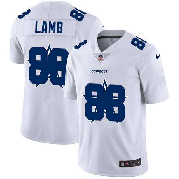 Men's Dallas Cowboys #88 CeeDee Lamb White Stitched NFL Jersey