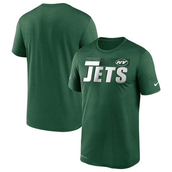 Men's New York Jets 2020 Green Sideline Impact Legend Performance NFL T-Shirt