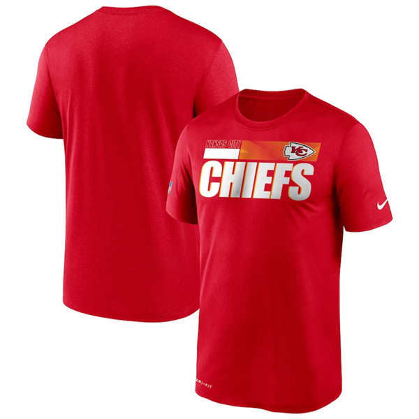 Men's Kansas City Chiefs 2020 Red Sideline Impact Legend Performance NFL T-Shirt