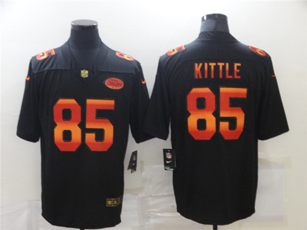 Men's San Francisco 49ers #85 George Kittle 2020 Black Fashion Limited Stitched NFL Jersey