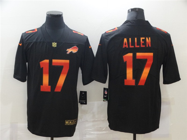 Men's Buffalo Bills #17 Josh Allen 2020 Black Fashion Limited Stitched NFL Jersey