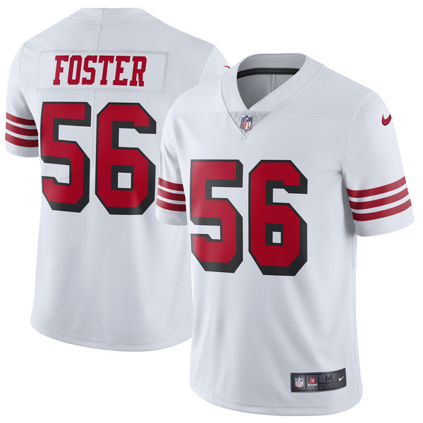 Men's NFL San Francisco 49ers #56 Reuben Foster White Untouchable Limited Stitched Jersey