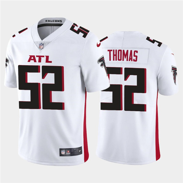 Men's Atlanta Falcons #52 Ahmad Thomas 2020 White Vapor Untouchable Limited Stitched NFL Jersey