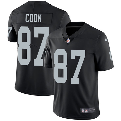 Men's Oakland Raiders #87 Jared Cook Black Vapor Untouchable Limited Stitched NFL Jersey