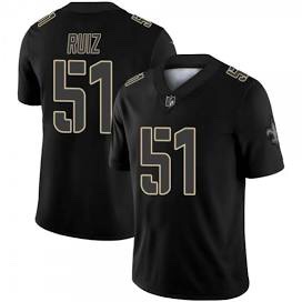 Men's New Orleans Saints #51 Cesar Ruiz Black Impact Limited Stitched NFL Jersey