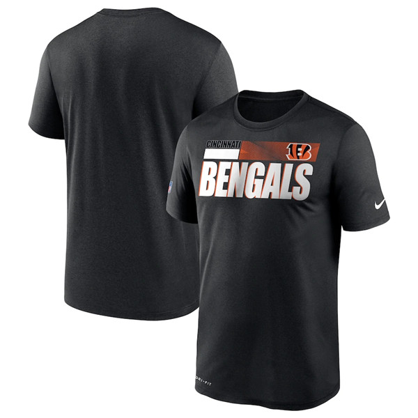 Men's Cincinnati Bengals 2020 Black Sideline Impact Legend Performance T-Shirt