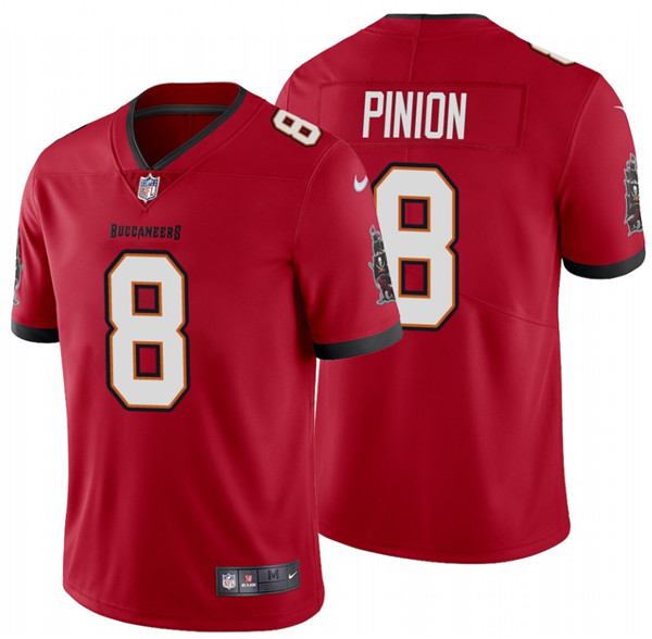 Men's Tampa Bay Buccaneers #8 Bradley Pinion 2020 Red Vapor Untouchable Limited Stitched NFL Jersey
