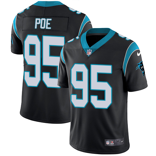 Men's Carolina Panthers #95 Dontari Poe Black Vapor Untouchable Limited Stitched NFL Jersey