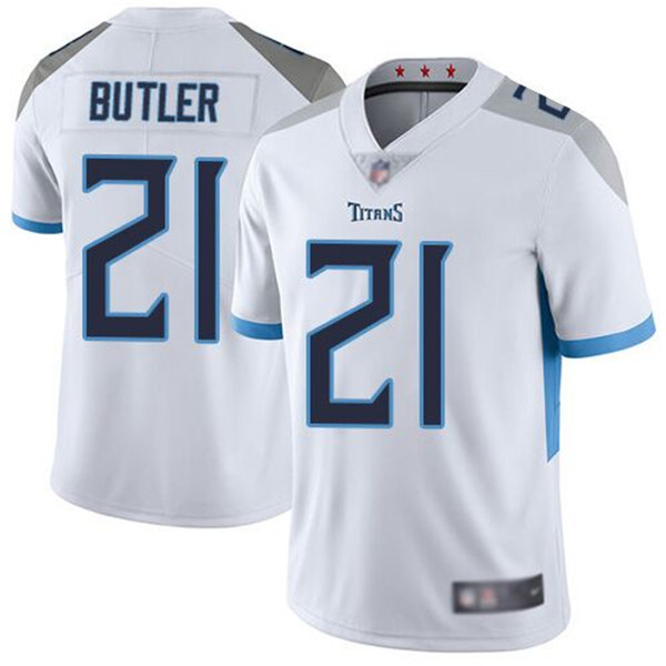 Men's Tennessee Titans #21 Malcolm Butler White Vapor Untouchable Limited Stitched NFL Jersey