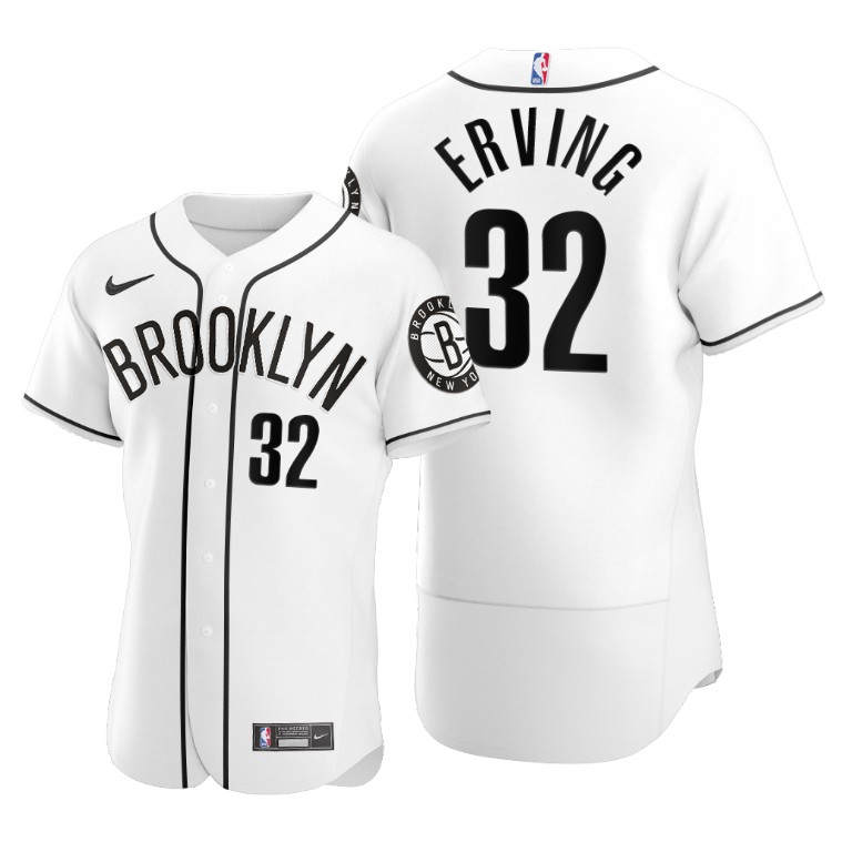 Men's Brooklyn Nets #15 Vince Carter 2020 White NBA X MLB Crossover Edition Stitched Jersey